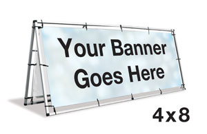 A-Frame Banner Stand - 4x8  Signs and Stands