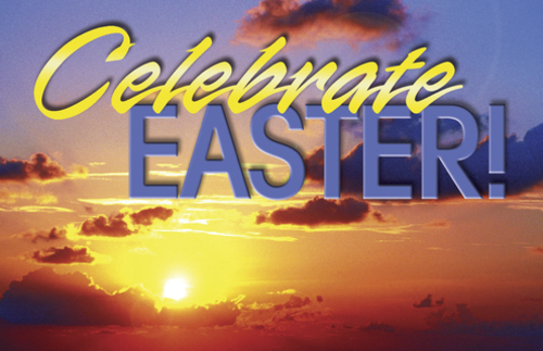 Church Postcards, Easter, Celebrate, 5.5 X 8.5