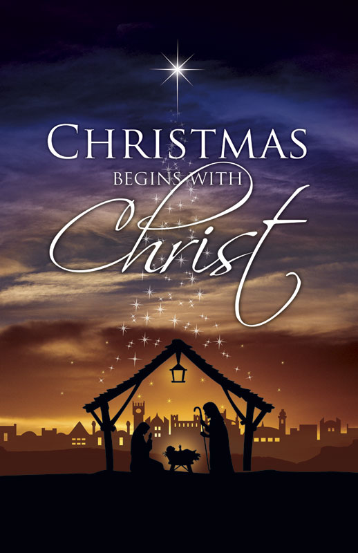 DIY Postcard Packs, Christmas, Christmas Begins Christ, 5.5 X 8.5