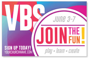 Curved Colors VBS Join the Fun 4/4 ImpactCards