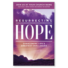 Outreach.com The Resurrecting Hope digital sermon series church kit small group study church direct mail postcard design