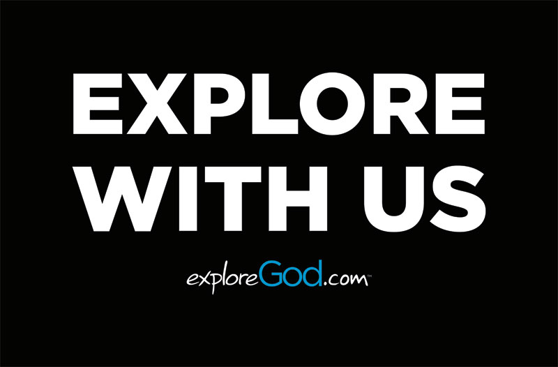 Church Postcards, Encouragement, Explore God Explore with Us, 5.5 X 8.5