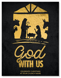 God With Us Gold ImpactMailers