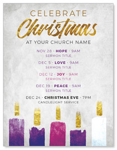 Christmas Advent Candles ImpactMailers