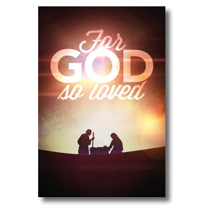 For God So Loved Nativity Medium InviteCards