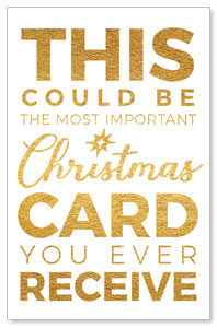 Christmas Gold Could Be Medium InviteCards