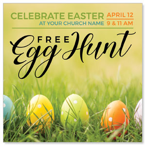 Free Easter Egg Hunt 3.75" x 3.75" Square InviteCards