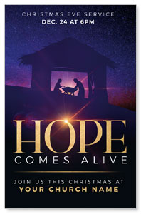 Hope Comes Alive Manger Medium InviteCards