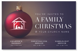 You're Invited Family Christmas Medium InviteCards