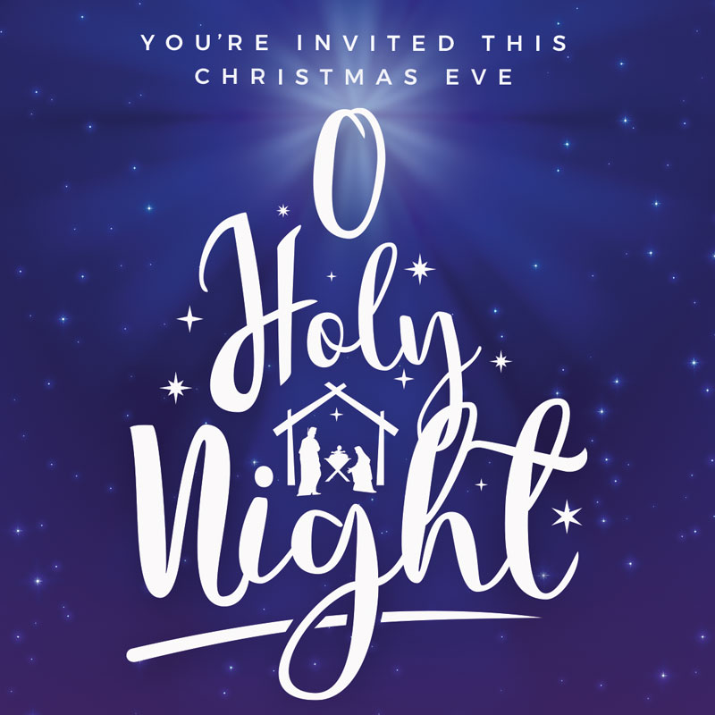 InviteCards, Christmas, O Holy Night, 3.75 x 3.75