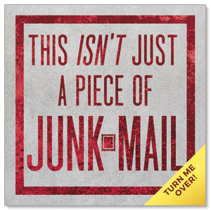 Not Junk Mail 3.75" x 3.75" Square InviteCards