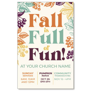 Fall is Full of Fun Medium InviteCards