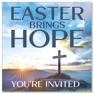 Sunrise Easter Brings Hope Invite 2.5" x 2.5" Small Square