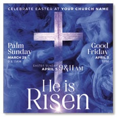 He Is Risen Blue Smoke 