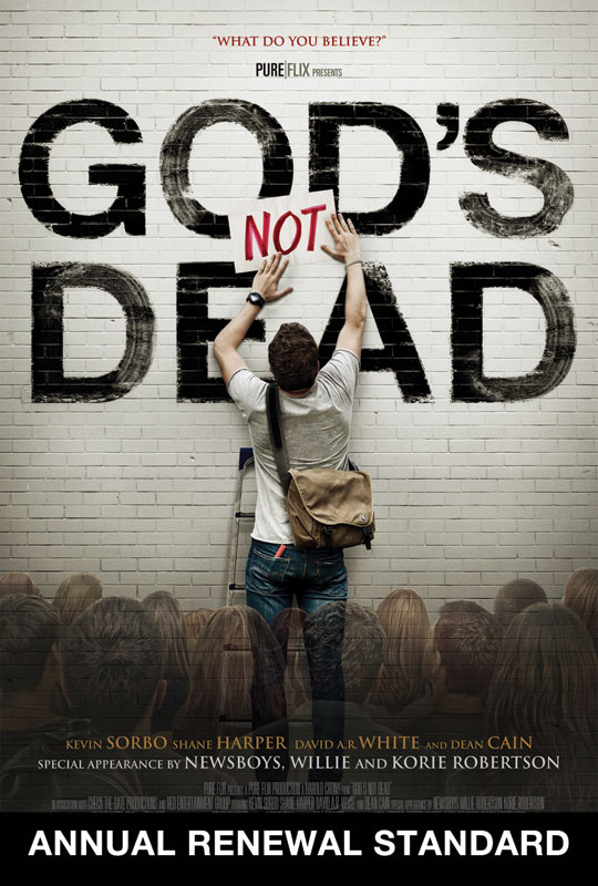 Movie License Renewals, Gods Not Dead, God's Not Dead , 100 - 1,000 people  (Standard)