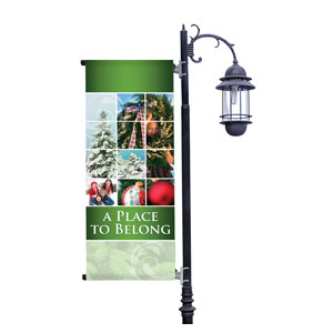 Belong Wreath Light Pole Banners