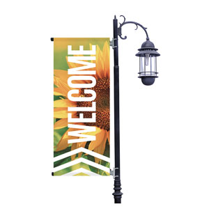 Chevron Welcome Summer Light Pole Banners