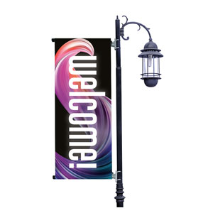 Twisted Paint Light Pole Banners