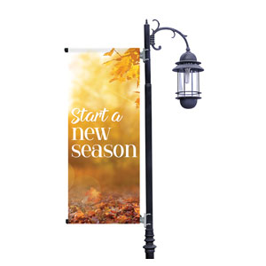 New Season Flare Light Pole Banners