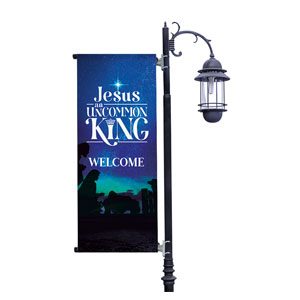 Jesus Uncommon King Light Pole Banners