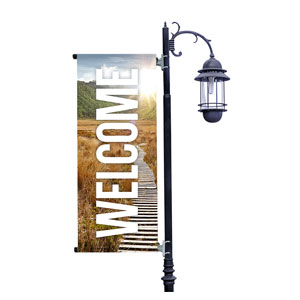 First Step New Journey Light Pole Banners