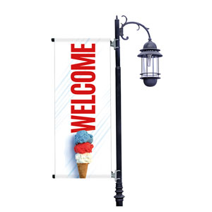 Fourth of July Picnic Light Pole Banners