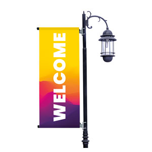 Abstract Summer Events Light Pole Banners