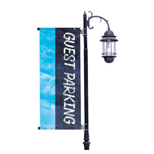 Blue Revival Guest Parking Light Pole Banners