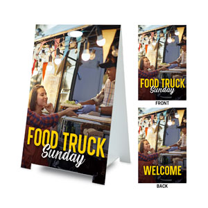 Food Truck Sunday Coroplast A-Frame