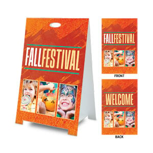 Fall Festival Events Coroplast A-Frame