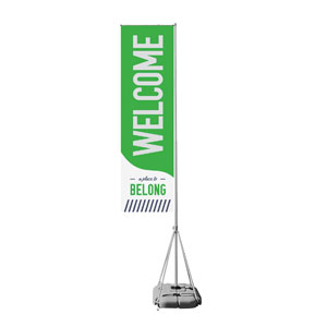 To Belong Green Mega Flag