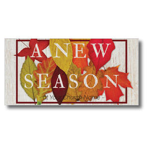 Fall Season Leaves 11" x 5.5" Oversized Postcards