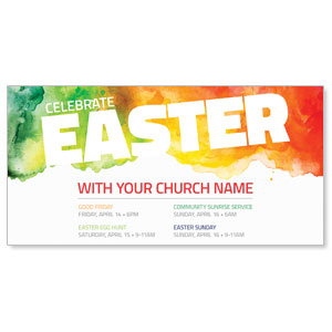 Celebrate Easter Events 11" x 5.5" Oversized Postcards