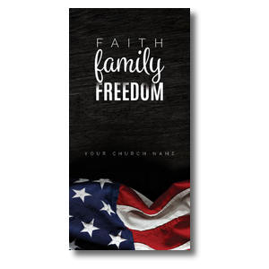 Faith Family Freedom 11" x 5.5" Oversized Postcards
