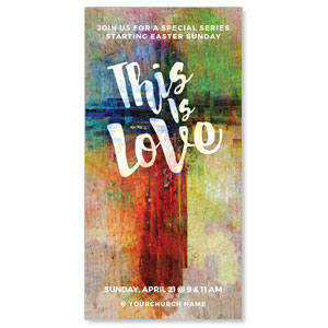 This is Love Easter 11" x 5.5" Oversized Postcards