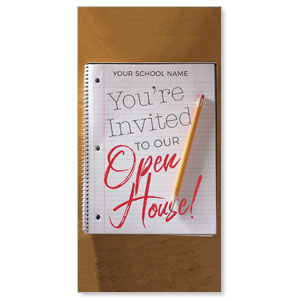 School Notebook 11" x 5.5" Oversized Postcards