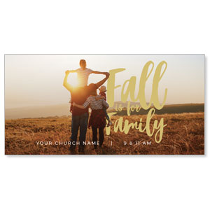Fall is for Family 11" x 5.5" Oversized Postcards