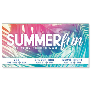 Summer Fun Pastel 11" x 5.5" Oversized Postcards