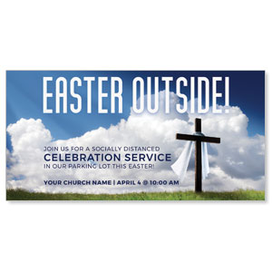 Easter Outside 11" x 5.5" Oversized Postcards