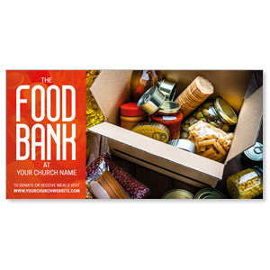 Food Bank Box 11" x 5.5" Oversized Postcards