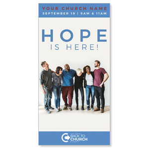 BTCS Hope is Here People 11" x 5.5" Oversized Postcards