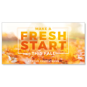 Fresh Start Fall 11" x 5.5" Oversized Postcards