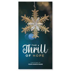 Thrill Of Hope 11" x 5.5" Oversized Postcards