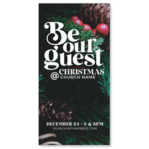 Be Our Guest Christmas 11" x 5.5" Oversized Postcards