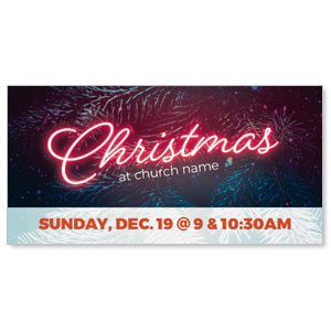 CMU Neon Christmas 11" x 5.5" Oversized Postcards