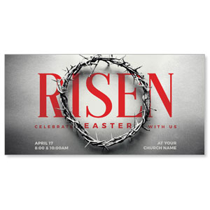 Red Risen Crown 11" x 5.5" Oversized Postcards