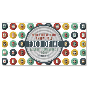 Food Drive Can 11" x 5.5" Oversized Postcards