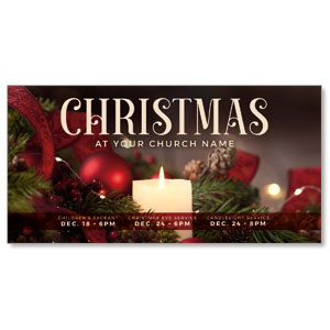 Christmas at Candle 11" x 5.5" Oversized Postcards