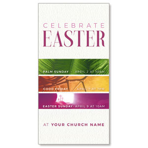 Easter Week Colors 11" x 5.5" Oversized Postcards