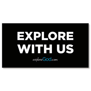 Explore God Explore with Us 11" x 5.5" Oversized Postcards